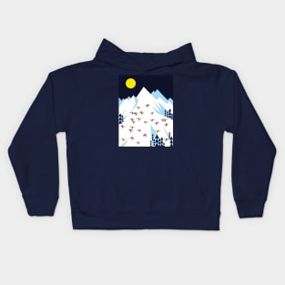 THE MOUNTAINS. NIGHT. Kids Hoodie